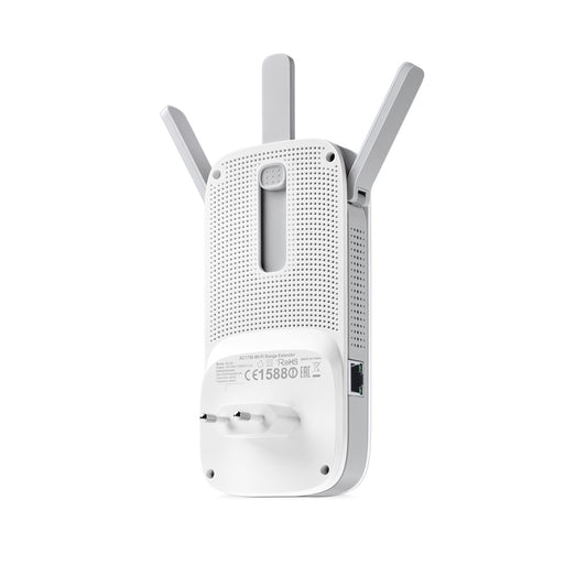 تبلينك TP LINK  RANGE EXTENDAR  AC1750 R   موسع نطاق واي فاي تي بي لينك AC1750 ثنائي النطاق مع منفذ جيجابت إيثرنت - موسع نطاق TP-Link