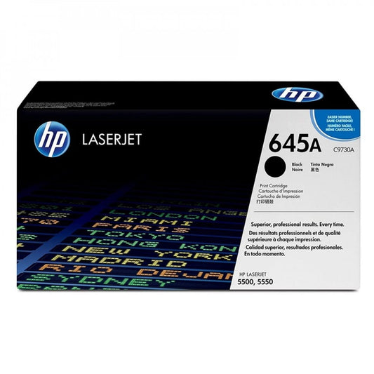 **خرطوشة حبر HP 645A C9730A أسود أصلية | تصل إلى 2500 صفحة | ضمان الأصالة | توصيل سريع من UnitedSystems**حبر اتش بي 645A-9730A اسود اصلي