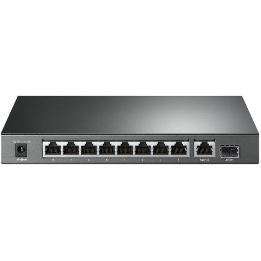 سويتش جيجابت تي بي لينك TP-Link TL-SG1210P ذو 10 منافذ | منها 8 منافذ PoE+ بقدرة 63W معتمدة من الألياف المعدنية SFP