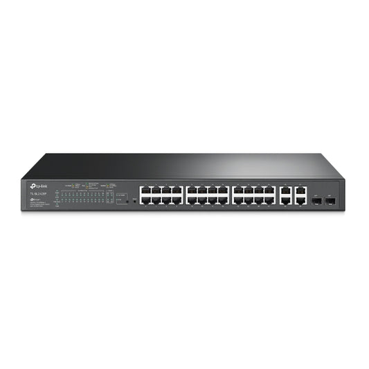 سويتش تبلينك POE  TL -SD2428P tp-LINK GB  POE 24 PORT     سويتش تي بي لينك JetStream 28 منفذ | 24 منفذ PoE+ بقدرة 250 وات مع SFP