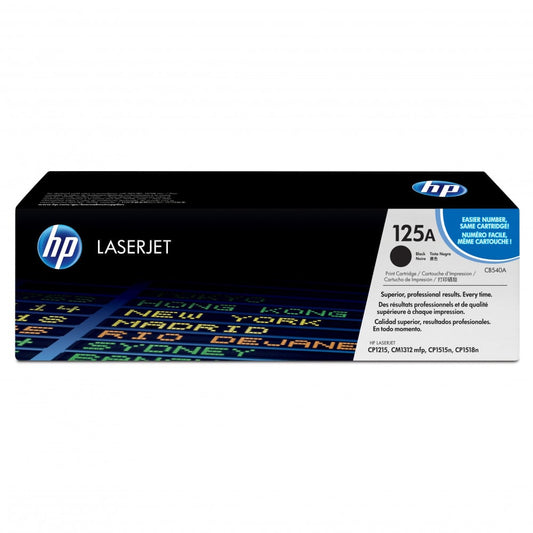 **خرطوشة حبر HP أصلية 125A CB540A أسود – 2200 صفحة | متوافقة مع CP1215, CM1312, CP1515n وغيرها**حبر HQ 540 -125A اسود