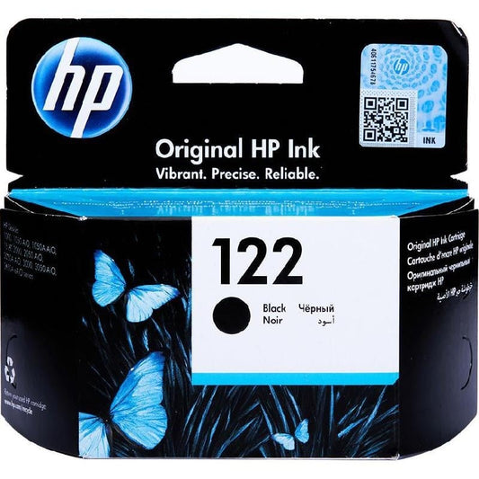 خرطوشة حبر HP 122 أسود أصلية | CH561HK | 120 صفحة | متوافقة مع HP DeskJet & Ink Advantage حبر hp أصلي 122 أسود| UnitedSystems