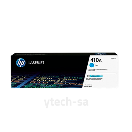 خرطوشة حبر HP 410A CF411A أصلية – لون سماوي (Cyan) – إنتاجية 2300 صفحة – متوافقة مع طابعات LaserJet M477, M479, M454, M455 – تقنية JetIntelligence