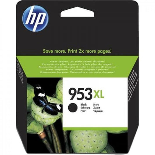 "خرطوشة حبر HP 953XL أسود أصلية – 2000 صفحة | عالية الإنتاجية | مقاومة للماء | متوافقة مع OfficeJet Pro"