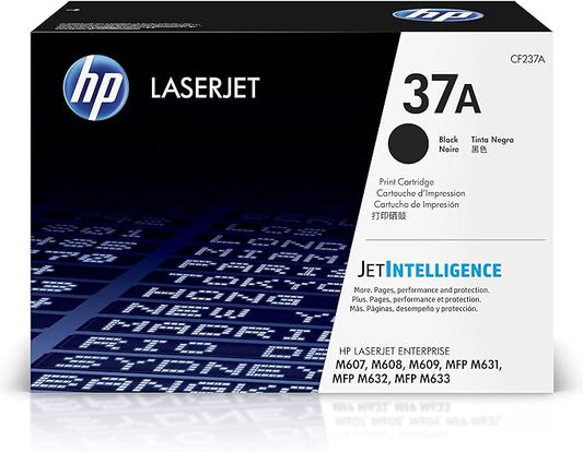 HP 37A أسود (CF237A) - 11,000 صفحة | أصلية | متوافقة مع M607,M608,M633 | UnitedSystems