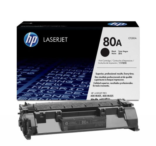 ### 🖨️ خرطوشة حبر HP 80A CF280A أصلية – أسود | تصل إلى 2700 صفحة | متوافقة مع HP M401 & M425 | UnitedSystemsحبر اتش بي M HP 80A