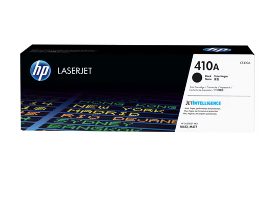 خرطوشة HP 410A CF410A أصلية – أسود | حتى 2300 صفحة | متوافقة مع HP LaserJet M402dw, M452dw | UnitedSystems
