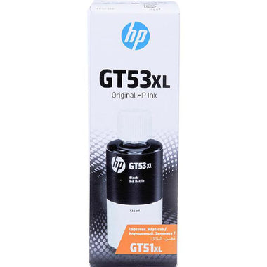 حبر HP GT53 XL أسود أصلي – 135 مل | حتى 6000 صفحة | متوافق مع HP DeskJet GT 5810 / 5820 | تعبئة سهلة – من UnitedSystems