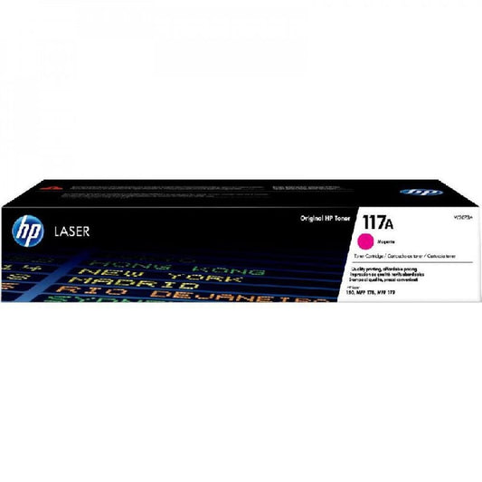 خرطوشة حبر HP أصلية 117A W2073A - لون أرجواني (Magenta) - تصل إلى 700 صفحة | متوافقة مع HP Color Laser 150nw, 178nw, 179fnwحبر اتش بي احمر BH -117A- W2073A