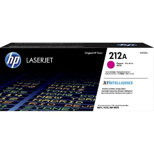 حبر HP أصلي 212A أرجواني (W2123A) – إنتاجية 4500 صفحة | متوافق مع HP M554, M555, M578 | UnitedSystemsحبر اتش بي احمر AVE-TECH -212A- 2123A