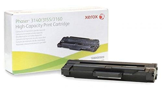 حبر ليزر زيروكس أصلي 108R00909 – أسود – متوافق مع Xerox 3140 / 3155 / 3160 – 2500 صفحة