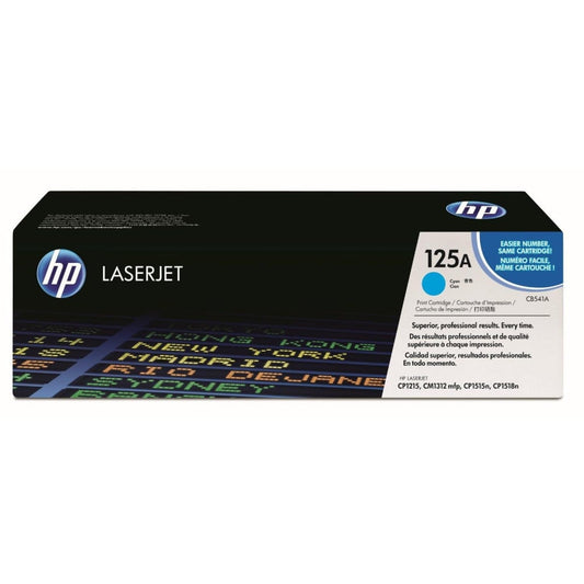 HP 125A خرطوشة حبر ليزيرية أصلية لون أزرق سماوي - CB541Aحبر HQ 541 - 125A ازرق