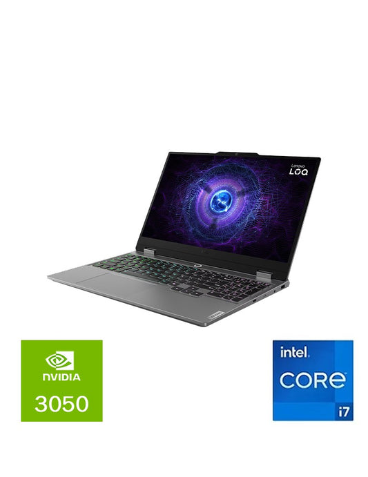 لابتوب لينوفو  NBK LENOVO LOQ  I7–13650HX 16GB 15 DOS GR RTX 3050 6GBابتوب الألعاب Lenovo LOQ 15IRX9 | معالج i7 فئة HX جيل 13 | كرت RTX 3050 6 جيجا (95 واط) | رامات 24 جيجا DDR5