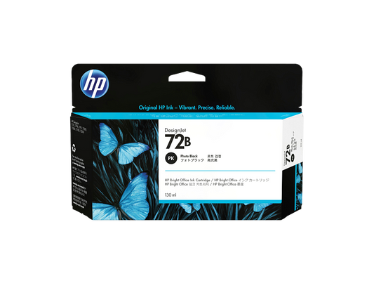 خرطوشة حبر HP 72B أصلية – أسود غير لامع 130 مل | رقم C9403A | متوافقة مع HP DesignJet T610, T790, T1200, T1300 – unitedsystemsحبر اتش بي اسود 72