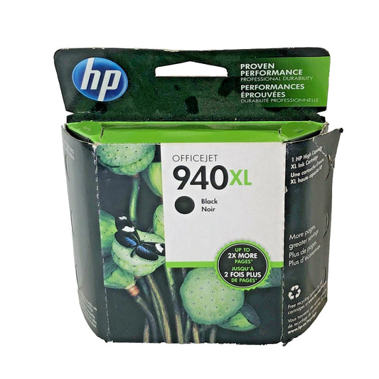 حبر Hp اصلي اسو د  940خرطوشة حبر أصلية HP 940XL سوداء C4906AE – تطبع حتى 1000 صفحة | معبأة بالكامل | جديدة مختومة | توصيل سريع للسعودية