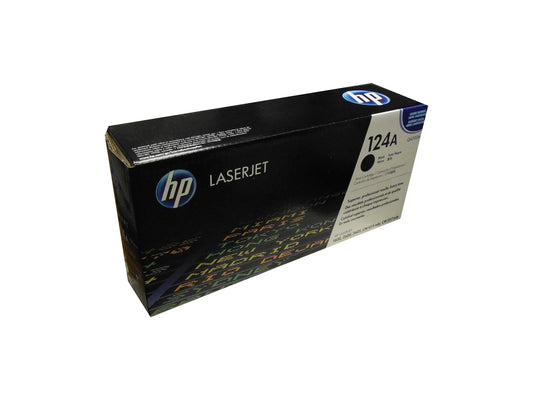 خرطوشة حبر HP 124A Q6000A أصلية – أسود | حتى 2500 صفحة | متوافقة مع Color LaserJet 1600, 2600, 2605, CM1015/1017 MFP | ضمان سنة | UnitedSystemsحبر اتش بي 6001A-124A اصلي