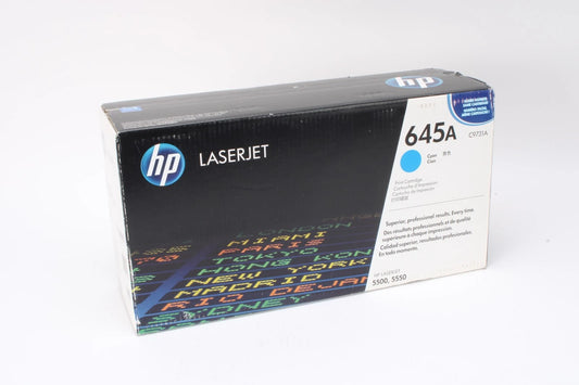 HP 645A سيان أصلي C9731A – خرطوشة حبر ليزر 12000 صفحة | متوافقة مع Color LaserJet 5500/5550 | أصلي 100% من UnitedSystemsحبر TRT C9731 ازرق