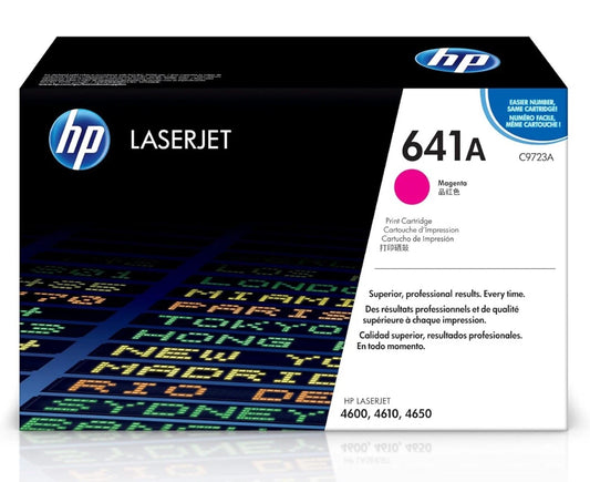 **خرطوشة حبر أصلية HP 641A أرجوانية C9722A – تصل إلى 8,000 صفحة | متوافقة مع HP LaserJet 4600/4650 | UnitedSystems**حبر اتش بي اصلي احمر hp 641A - 9723A