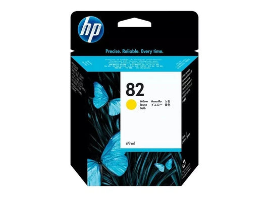 "خرطوشة HP 82 صفراء أصلية 69 مل – C4913A | منتهية الصلاحية | غير مستخدمة | UnitedSystems"