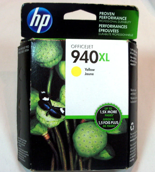 كارتريج حبر أصلي HP 940XL أصفر C4909AN – إنتاجية 1400 صفحة | مقاوم للماء | متوافق مع Officejet Pro 8000/8500 | UnitedSystemsحبر Hp اصلي اصفر 940