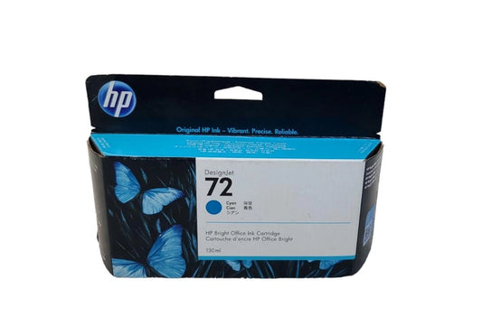 HP 72 Cyan Original Ink Cartridge 130ml C9371A – أصلية 100% | متوافقة مع HP DesignJet T610, T790, T1200 | UnitedSystemsحبر اتش بي ازرق 72